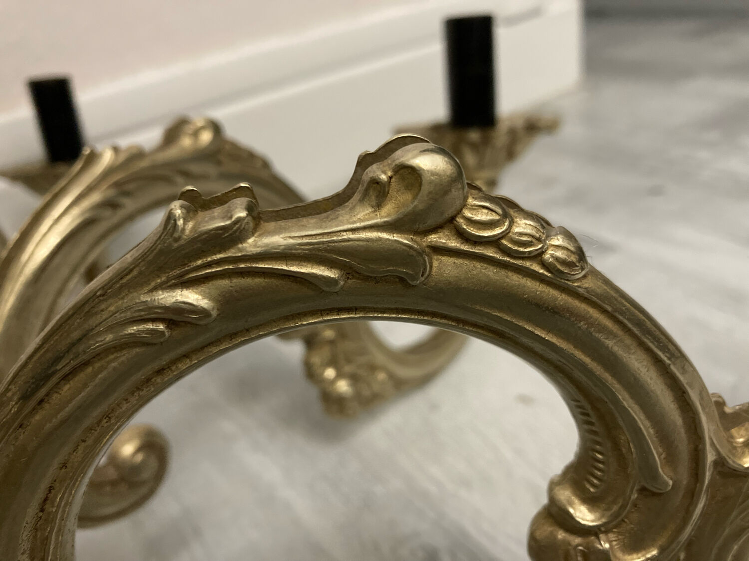 8-branch bronze chandelier