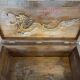 Antique Chinese Carved Export Chest – Dragon, Phoenix & Landscape Deco