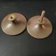 pair of bronze handle knobs from the Empire period for furniture