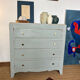 Vintage art deco wood chest of drawers