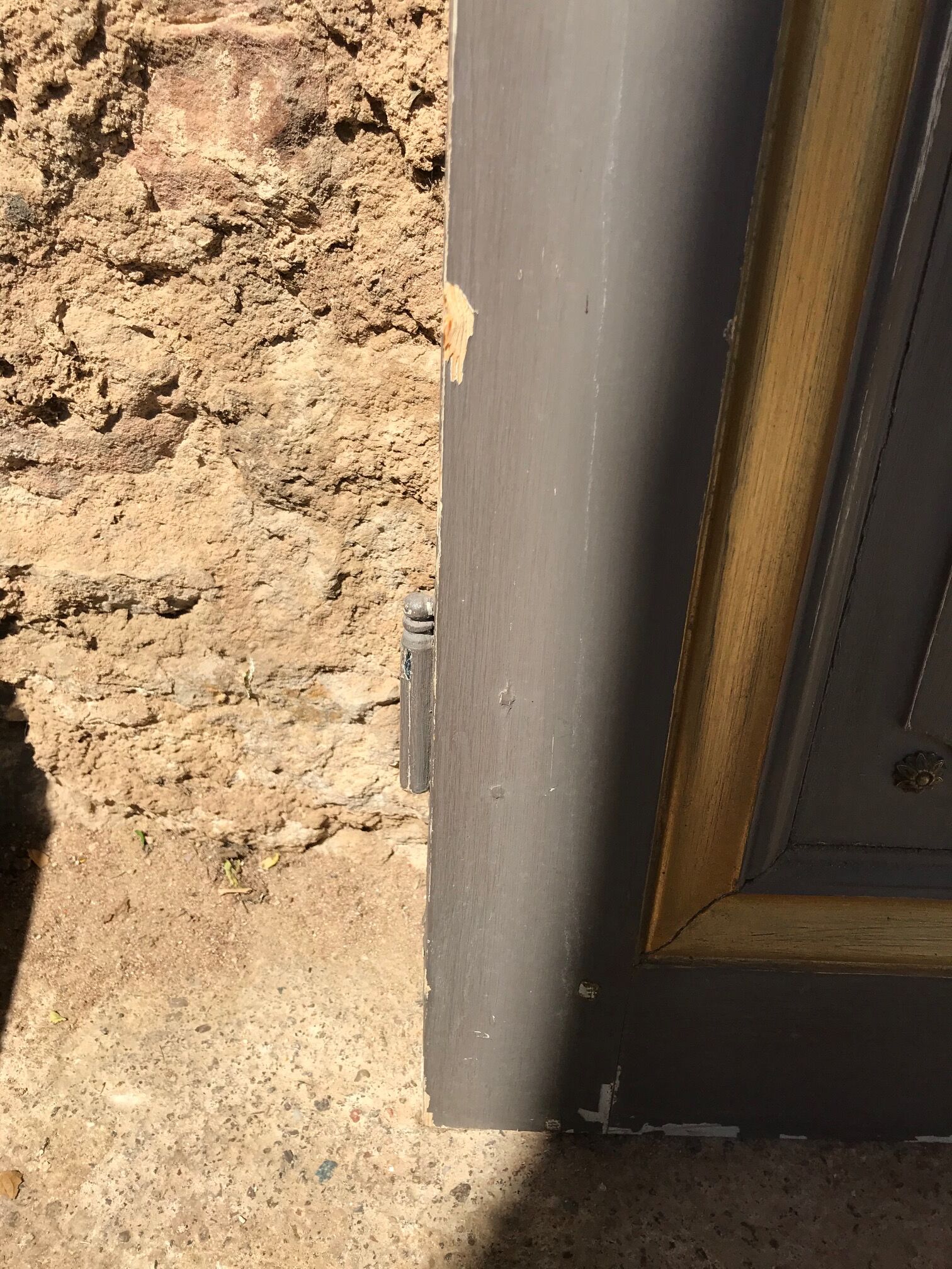 Double portes de placard peintes 1900