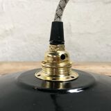 Suspension en tôle émaillée noire