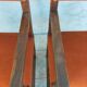 Paire de fauteuils rustiques en noyer