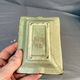 Antique Ashtray Pocket Dish Ceramic Koi Carp Celadon Qianlong Qing China