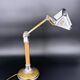 Lampe de bureau Art déco Pirouett chrome, laiton et bois, 1930