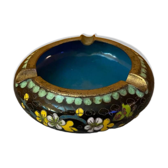 Chinese cloisonné enameled ashtray