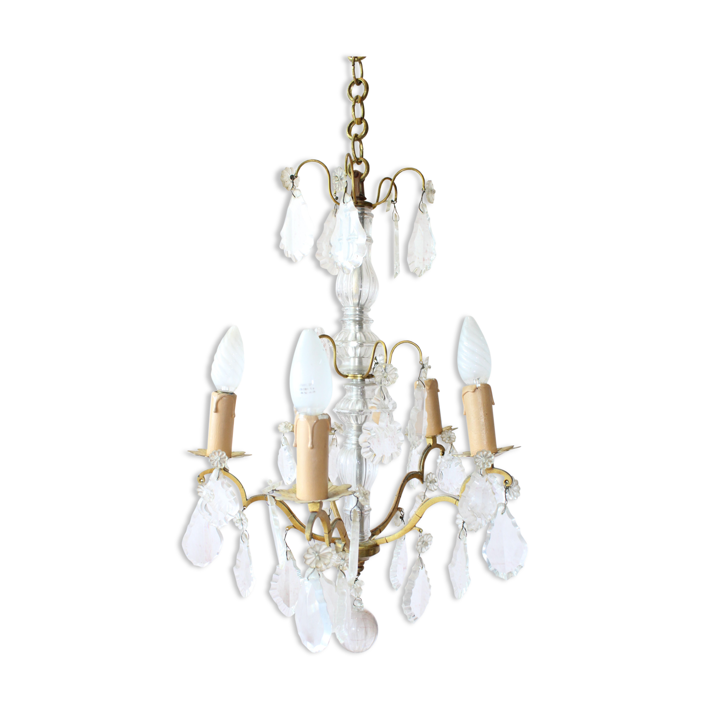 Baroque chandelier with crystal tassels