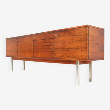 Rare grand buffet vintage en palissandre brésilien de Bartels fabriqué dans les années 1960