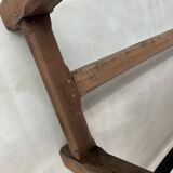 1950s farmhouse table in oak and walnut