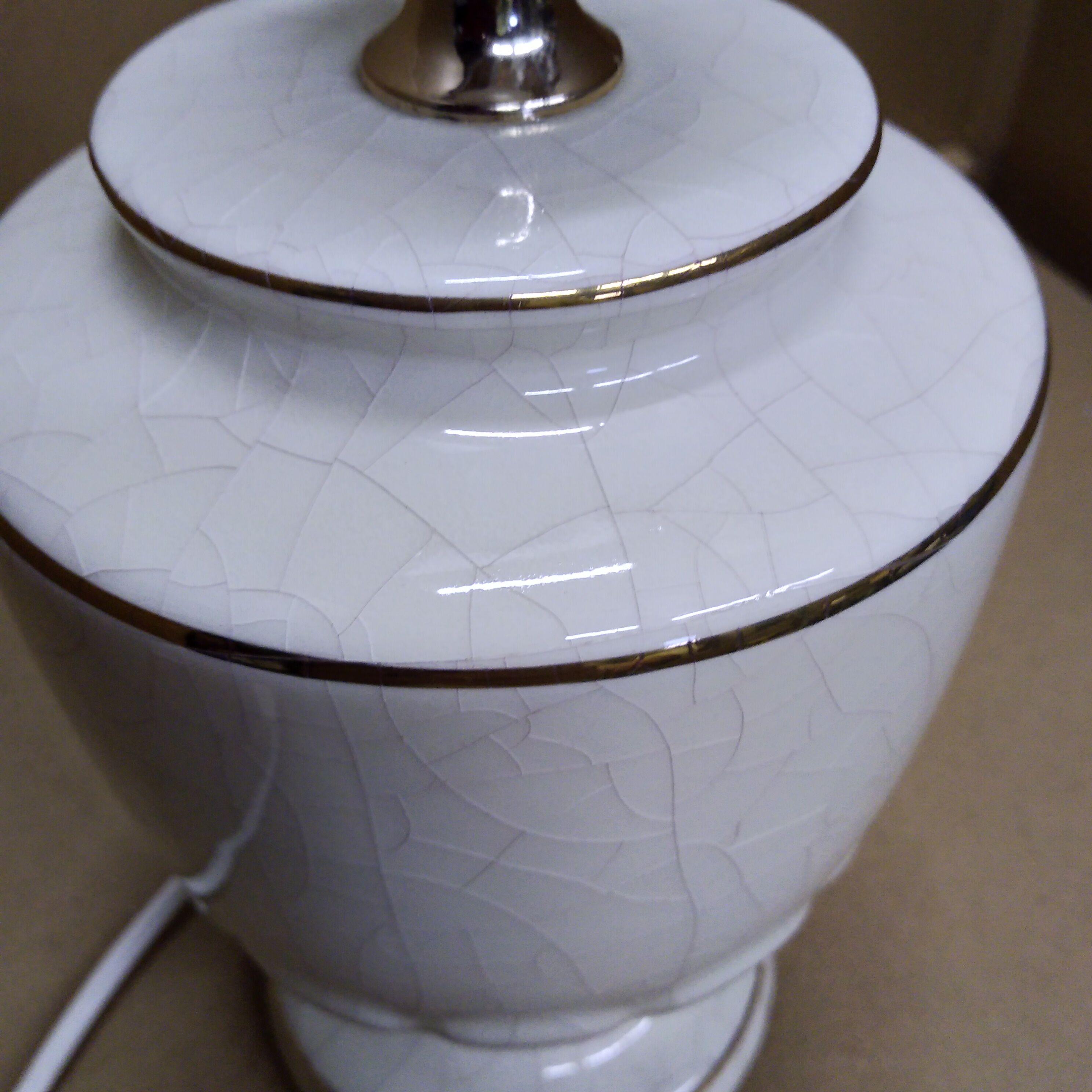 Vintage ceramic lamp foot