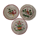 Lot earthenware plates Les Islettes XVIIIth century
