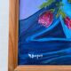 Tableau peinture bouquet de fleurs huile sur toile 
