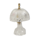 Table lamp in transparent crystal decoration flowers 28 cm