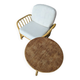 Rattan armchair from Maison Maugrion