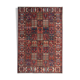 Hand made traditional persian area rug fine red wool carpet 210x279cm