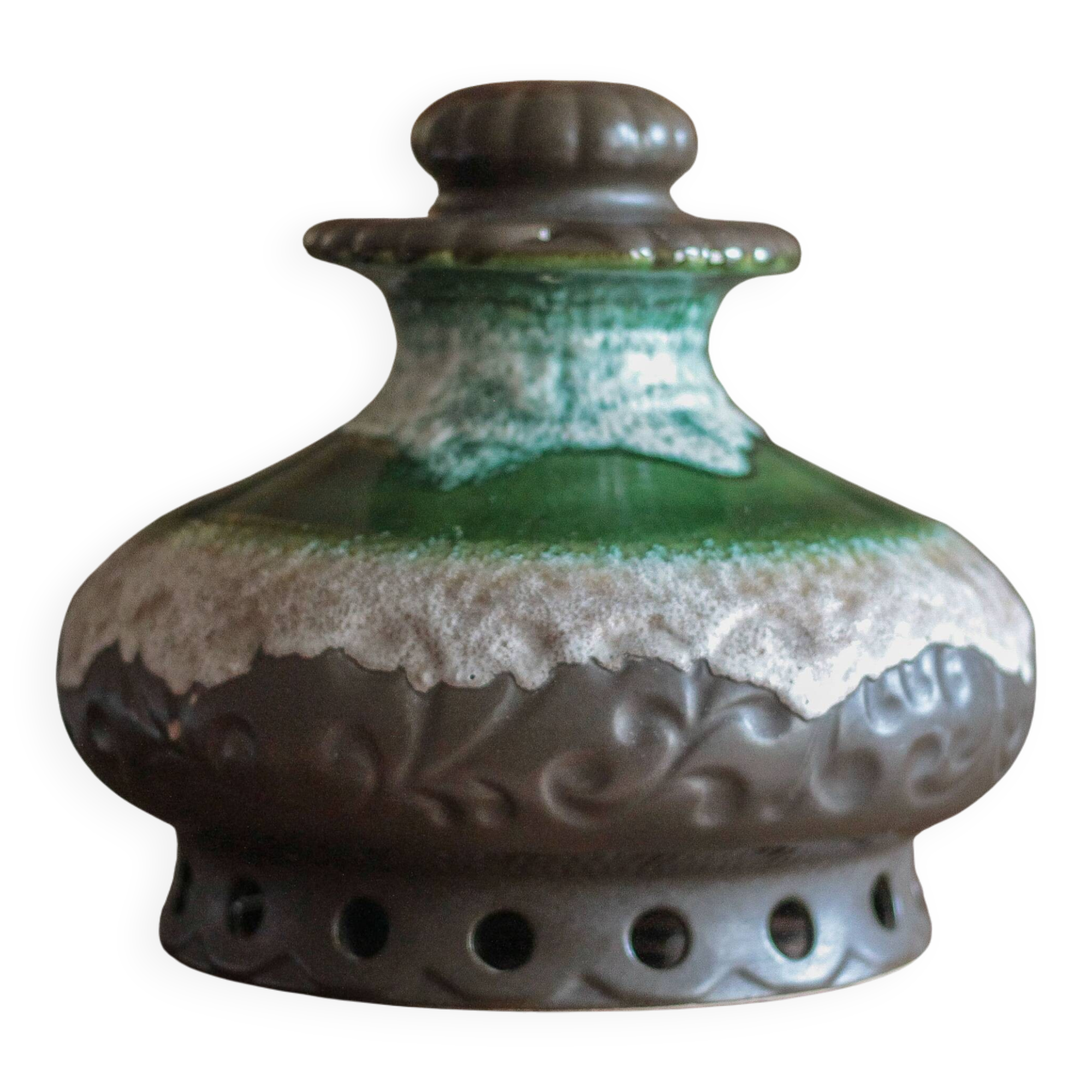 Vintage ceramic pendant light, ceramic lampshade, hanging lamp