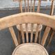 4 stripped bistro chairs in bent wood signed Fischel 1920
