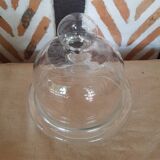 Glass bell and dish