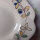 Antique Malicorne earthenware dish by Béatrix Pouplard late 19th century