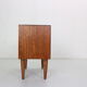 Scandinavian modern teak chest of drawers, small cabinet 1960 denmark