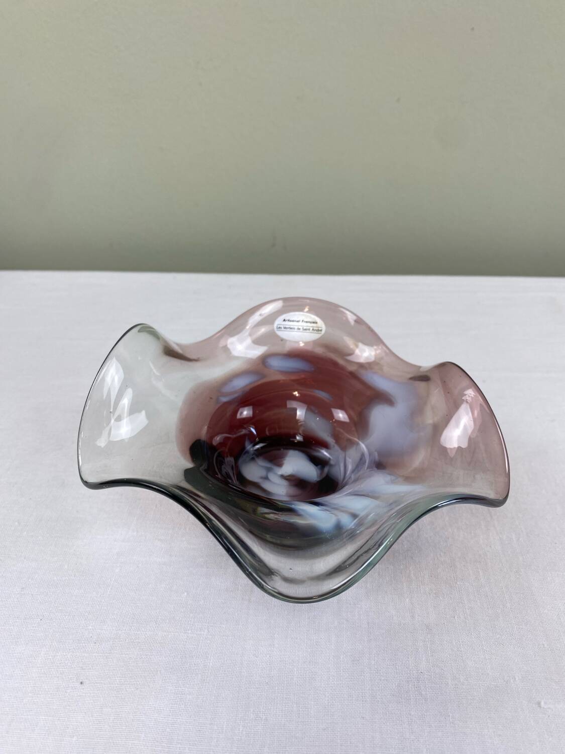 Vide poche en verre soufflé