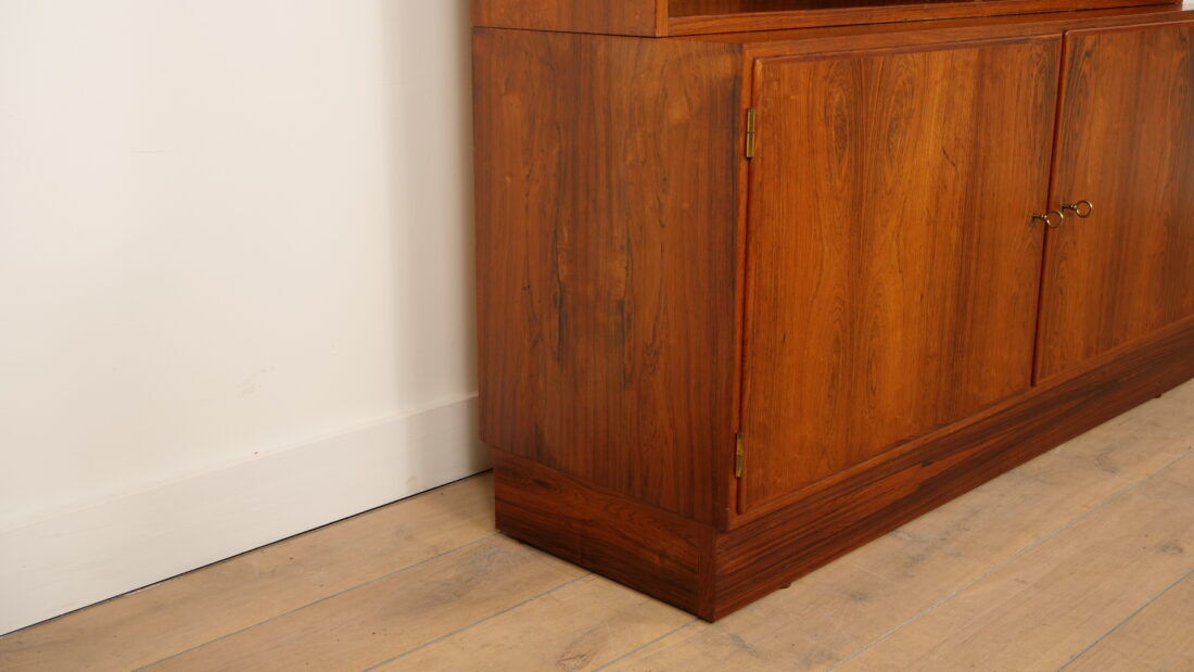 Buffet vintage | Bibliothèque | Meuble à vinyles | Palissandre | Hundevad pour Omann Jun