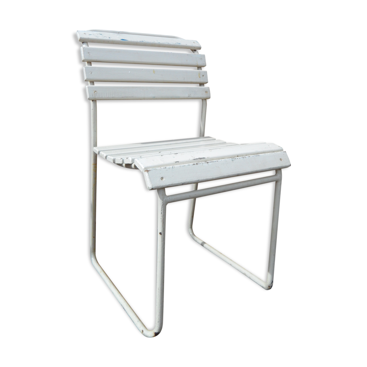 Chair battened vintage 40s