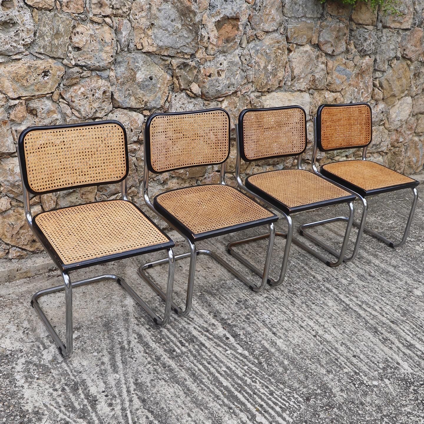 Lot de 4 chaises B32 et 2 fauteuils B64 Marcel Breuer