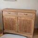 Renovated antique Parisian buffet in oak in Art Nouveau style.