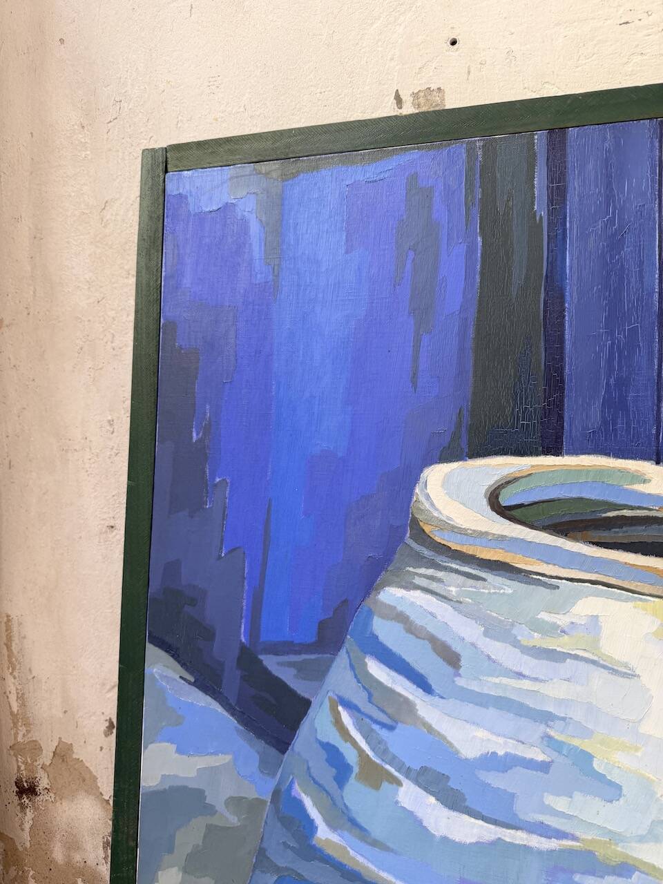 Saunière Audouze XL blue jar painting