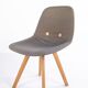 Eyes Wood chair – Erik Jørgensen – Mid grey upholstery – Solid wood
