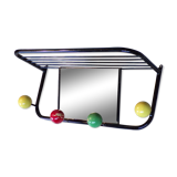 Vintage coat hanger with mirror