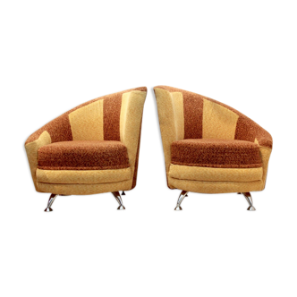 Stunning pair of chairs by by František Jirák for Tatra Nábytok, 1970s