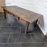 Old solid oak coffee table