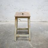 Vintage wooden workshop stool