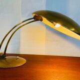 Vintage modernist Kaiser Dell brass lamp 1960s