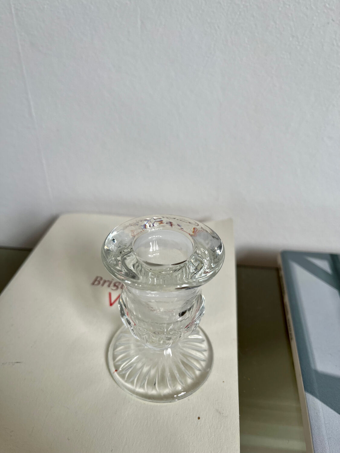 Bougeoir en verre