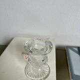 Glass candle holder