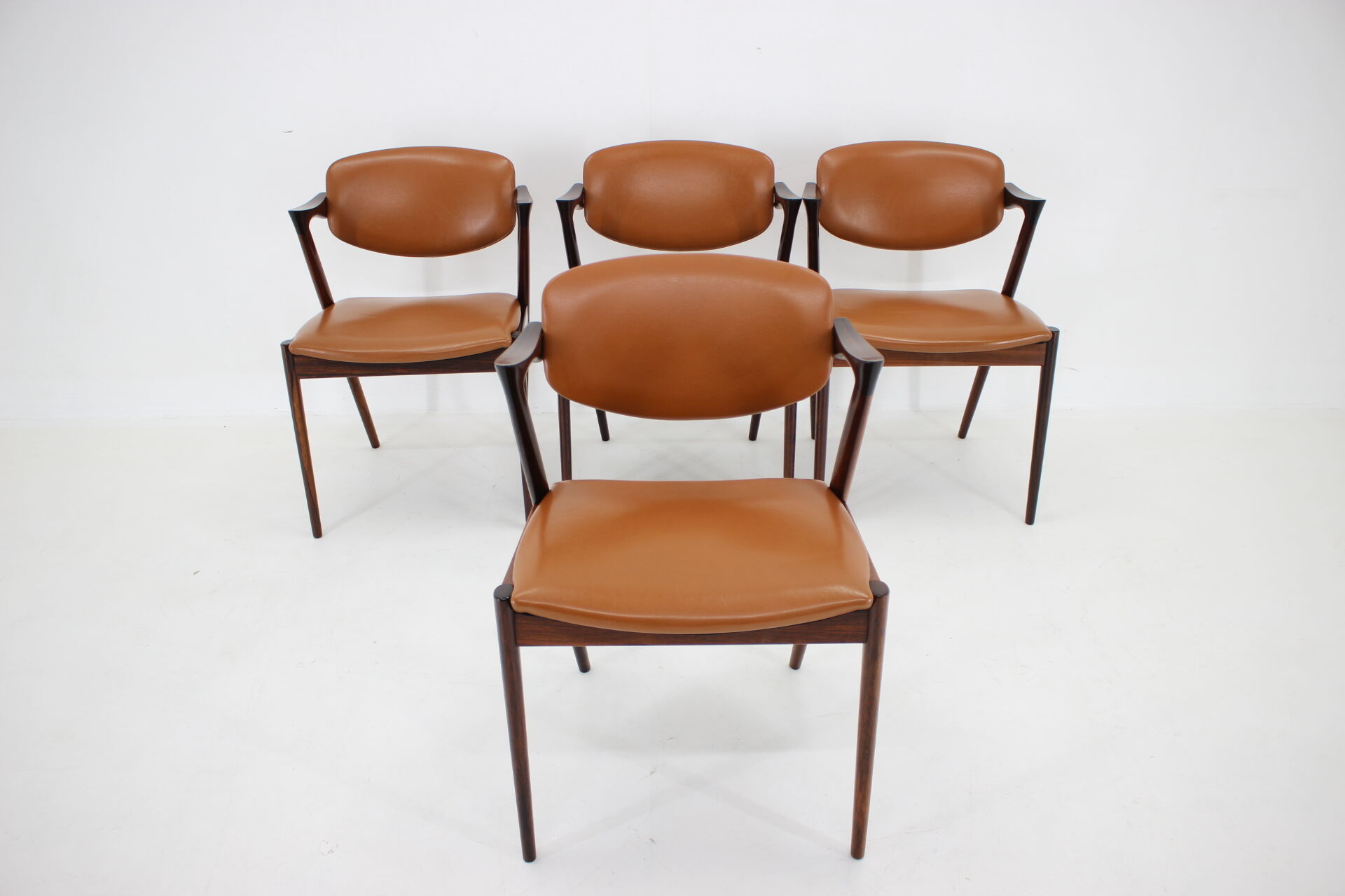 1960s Kai Kristiansen Model 42 Dining Chairs in Palisander, set of 4