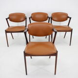 1960s Kai Kristiansen Model 42 Dining Chairs in Palisander, set of 4