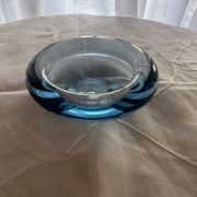 Scandinavian Glass Bowl Signed by Per Lütken Holmegaard Vintage 195