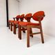 Set reupholstered Danish design chairs by Schou Andersen, 1960s