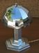 Modernist nickel-made art deco mushroom lamp Morand Paris