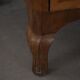 18ème siècle, commode danoise baroque serpentine antique en noyer