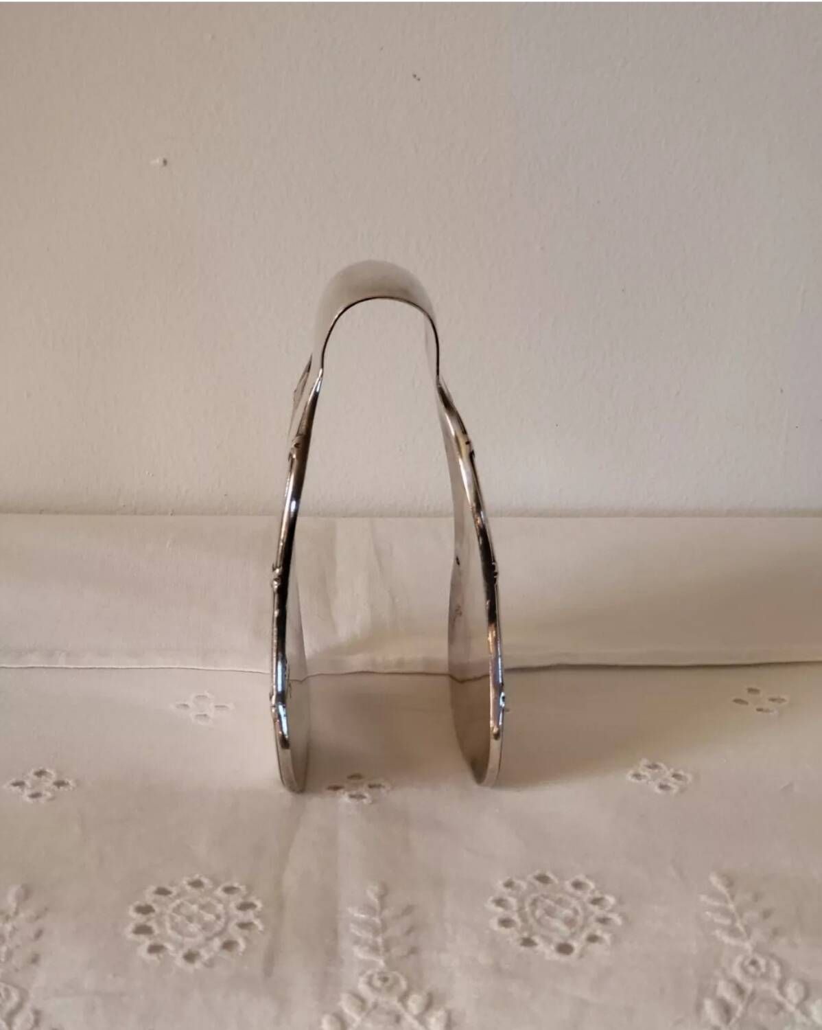 Kirby beard & co silver metal asparagus tongs