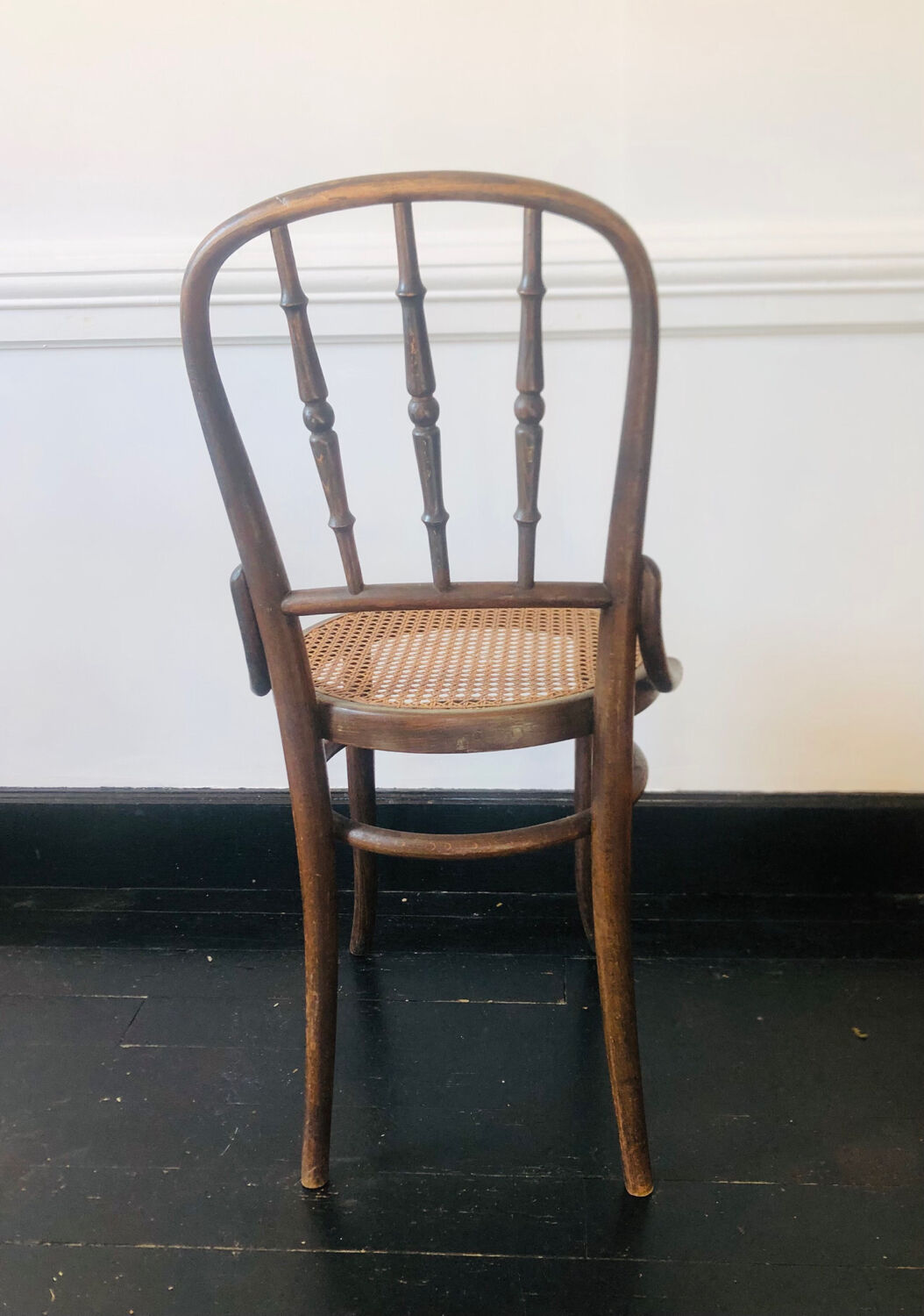 Pair of bistro chairs signed Thonet