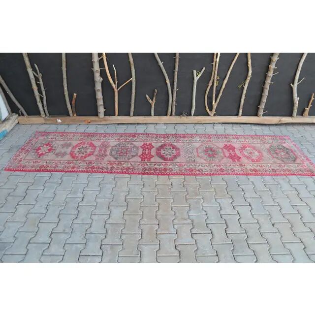1940s Turkish Long Hallway Runner  89x360