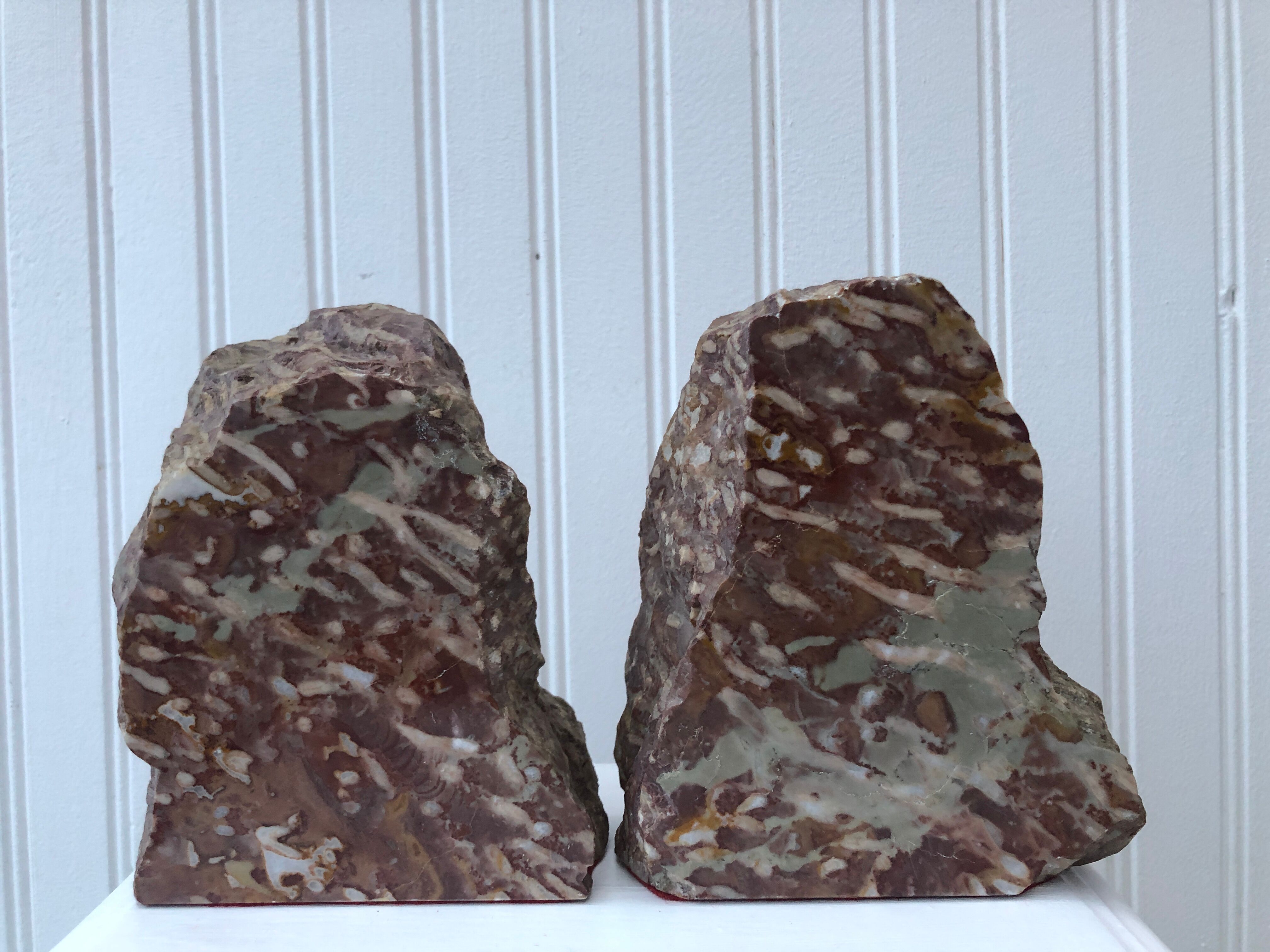 Pair of marble bookends