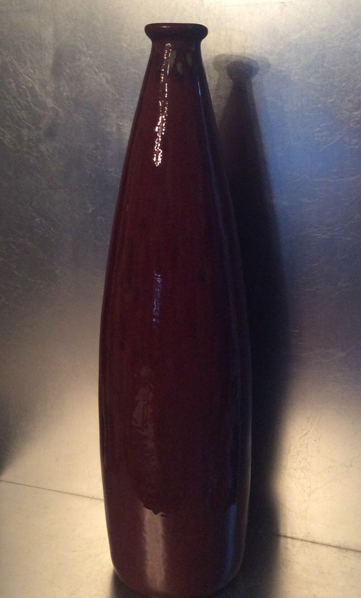 Vintage vase in glazed ceramic