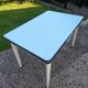Vintage Formica table efji novoplan with 2 integrated extensions 109/148/197.
